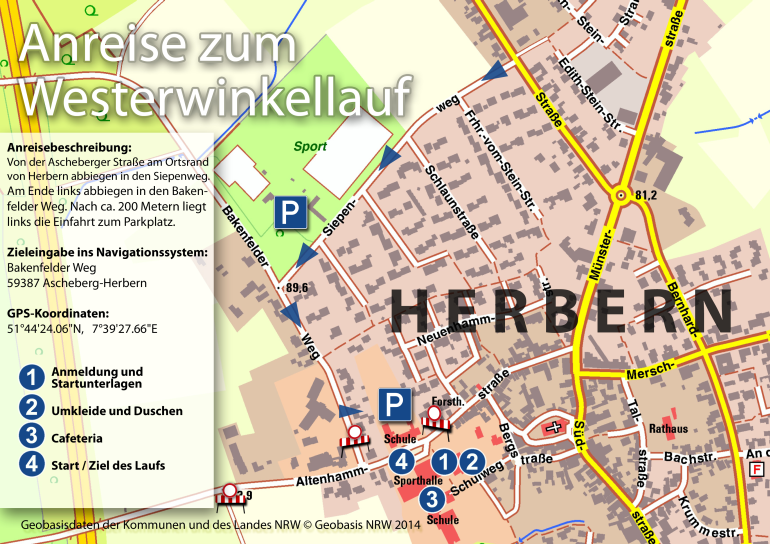 Lageplan Westerwinlelauf